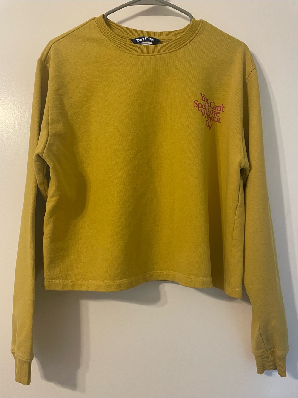 Outdoor Voices Women’s Mustard Yellow Crewneck Sweatshirt